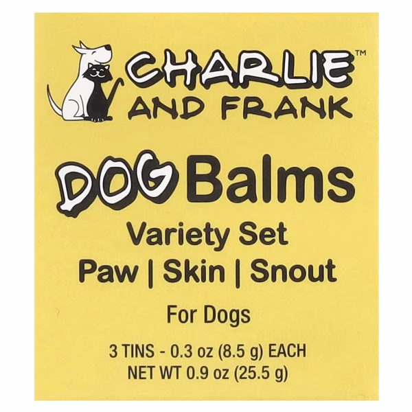 Charlie and Frank, Dog Balm Variety Set: Paw, Skin, Snout, 3 Tins, 0.3 oz (8.5 g) Each - Image 2