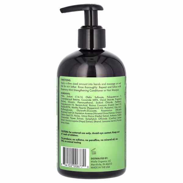 Mielle, Strengthening Shampoo, Rosemary Mint, 12 fl oz (355 ml) - Image 2