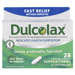 Dulcolax, Medicated Laxative Suppository, 28 Comfort Shaped Suppositories - Image 4
