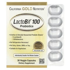 California Gold Nutrition, LactoBif® 100 Probiotics, 100 Billion CFU, 30 Veggie Capsules - Image 10