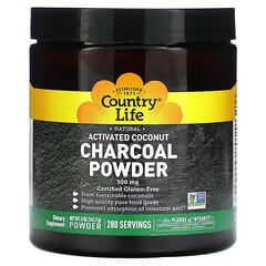 Country Life, Activated Coconut Charcoal Powder, 500 mg, 5 oz (141.7 g) - Image 3