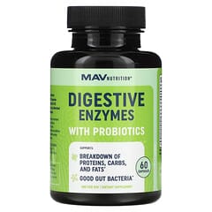 MAV Nutrition, Digestive Enzymes with Probiotics, 60 Capsules - Image 3