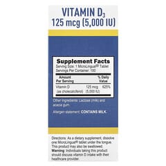 Superior Source, D3, Extra Strength, 125 mcg (5,000 IU), 100 MicroLingual® Instant Dissolve Tablets - Image 5