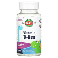 KAL, Dinosaurs, Vitamin D-Rex, Watermelon, 15 mcg (600 IU), 120 Micro Tablets - Image 3