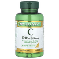 Nature's Bounty, Vitamin C with Rose Hips, 100 Coated Caplets - Image 3