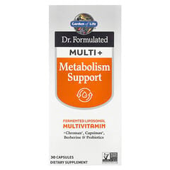 Garden of Life, Dr. Formulated Multi+, Metabolism Support, 30 Capsules - Image 4