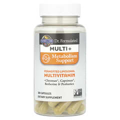 Garden of Life, Dr. Formulated Multi+, Metabolism Support, 30 Capsules - Image 6
