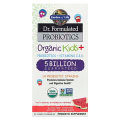 Garden of Life, Organic Kids+, Probiotics + Vitamins C & D, Watermelon , 30 Yummy Chewables - Image 4