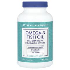 The Vitamin Shoppe, Omega-3 Fish Oil, 1,200 mg, 180 Softgels