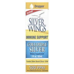 Natural Path Silver Wings, Colloidal Silver, Extra Strength, 500 PPM, 2 fl oz (60 ml)