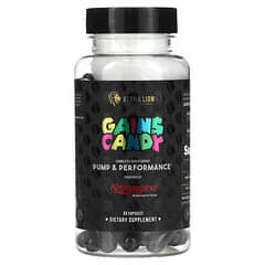 ALPHA LION, Gains Candy, Nitrosigine, 1,500 mg, 63 Capsules (500 mg per Capsule)