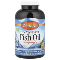 Carlson, The Very Finest Fish Oil, Natural Orange, 240 Soft Gels - Image 3