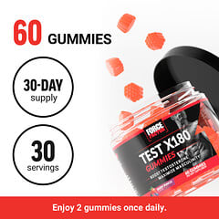 Force Factor, Test X180® Gummies, Berry Punch, 60 Gummies - Image 4