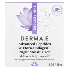 DERMA E, Advanced Peptides & Flora-Collagen™ Night Moisturizer, 2 oz (56 g) - Image 6