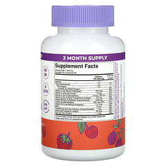 MaryRuth's, Organic Toddler Multivitamin Gummies, Mixed Berry & Cherry, 100 mcg DFE, 60 Gummies - Image 4